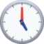 CLOCK FACE FIVE OCLOCK emoji in Facebook's design style - Unicode 1F554