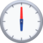 CLOCK FACE SIX OCLOCK emoji in Facebook's design style - Unicode 1F555