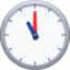 CLOCK FACE ELEVEN OCLOCK emoji in Facebook's design style - Unicode 1F55A