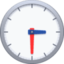 CLOCK FACE THREE-THIRTY emoji in Facebook's design style - Unicode 1F55E