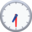 CLOCK FACE SEVEN-THIRTY emoji in Facebook's design style - Unicode 1F562