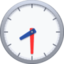 CLOCK FACE EIGHT-THIRTY emoji in Facebook's design style - Unicode 1F563