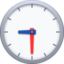 CLOCK FACE NINE-THIRTY emoji in Facebook's design style - Unicode 1F564