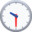 CLOCK FACE TEN-THIRTY emoji in Facebook's design style - Unicode 1F565