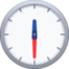 CLOCK FACE TWELVE-THIRTY emoji in Facebook's design style - Unicode 1F567