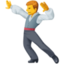 MAN DANCING emoji in Facebook's design style - Unicode 1F57A