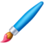 PAINTBRUSH emoji in Facebook's design style - Unicode 1F58C-FE0F