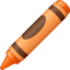 CRAYON emoji in Facebook's design style - Unicode 1F58D-FE0F