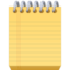 SPIRAL NOTEPAD emoji in Facebook's design style - Unicode 1F5D2-FE0F