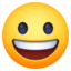 GRINNING FACE emoji in Facebook's design style - Unicode 1F600