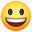 SMILING FACE WITH OPEN MOUTH emoji in Facebook's design style - Unicode 1F603