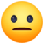 NEUTRAL FACE emoji in Facebook's design style - Unicode 1F610