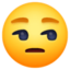 UNAMUSED FACE emoji in Facebook's design style - Unicode 1F612