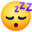 SLEEPING FACE emoji in Facebook's design style - Unicode 1F634