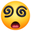 FACE WITH SPIRAL EYES emoji in Facebook's design style - Unicode 1F635-200D-1F4AB