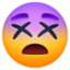 DIZZY FACE emoji in Facebook's design style - Unicode 1F635