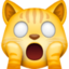 WEARY CAT FACE emoji in Facebook's design style - Unicode 1F640