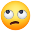 FACE WITH ROLLING EYES emoji in Facebook's design style - Unicode 1F644