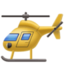 HELICOPTER emoji in Facebook's design style - Unicode 1F681