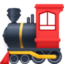 STEAM LOCOMOTIVE emoji in Facebook's design style - Unicode 1F682