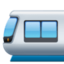 LIGHT RAIL emoji in Facebook's design style - Unicode 1F688