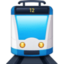 TRAM emoji in Facebook's design style - Unicode 1F68A