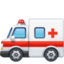 AMBULANCE emoji in Facebook's design style - Unicode 1F691