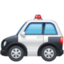 POLICE CAR emoji in Facebook's design style - Unicode 1F693