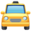 ONCOMING TAXI emoji in Facebook's design style - Unicode 1F696