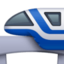 MONORAIL emoji in Facebook's design style - Unicode 1F69D