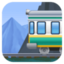 MOUNTAIN RAILWAY emoji in Facebook's design style - Unicode 1F69E