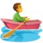 MAN ROWING BOAT emoji in Facebook's design style - Unicode 1F6A3-200D-2642-FE0F