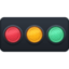 HORIZONTAL TRAFFIC LIGHT emoji in Facebook's design style - Unicode 1F6A5