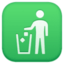 PUT LITTER IN ITS PLACE SYMBOL emoji in Facebook's design style - Unicode 1F6AE