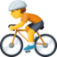 BICYCLIST emoji in Facebook's design style - Unicode 1F6B4