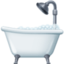 BATHTUB emoji in Facebook's design style - Unicode 1F6C1