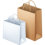 SHOPPING BAGS emoji in Facebook's design style - Unicode 1F6CD-FE0F