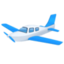 SMALL AIRPLANE emoji in Facebook's design style - Unicode 1F6E9-FE0F