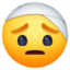 FACE WITH HEAD-BANDAGE emoji in Facebook's design style - Unicode 1F915