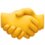 HANDSHAKE emoji in Facebook's design style - Unicode 1F91D