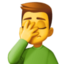 MAN FACEPALMING emoji in Facebook's design style - Unicode 1F926-200D-2642-FE0F