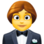 WOMAN IN TUXEDO emoji in Facebook's design style - Unicode 1F935-200D-2640-FE0F