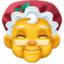 MOTHER CHRISTMAS emoji in Facebook's design style - Unicode 1F936