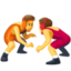 WRESTLERS emoji in Facebook's design style - Unicode 1F93C