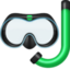 DIVING MASK emoji in Facebook's design style - Unicode 1F93F