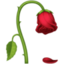 WILTED FLOWER emoji in Facebook's design style - Unicode 1F940