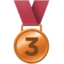 THIRD PLACE MEDAL emoji in Facebook's design style - Unicode 1F949