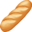 BAGUETTE BREAD emoji in Facebook's design style - Unicode 1F956