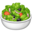 GREEN SALAD emoji in Facebook's design style - Unicode 1F957