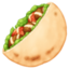 STUFFED FLATBREAD emoji in Facebook's design style - Unicode 1F959